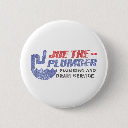 Joe The Plumber Ronde Button 5,7 Cm (Voorkant)