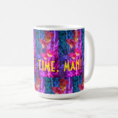 Joe Time Mug (avec filtre à fleurs arc en ciel) (Devant droit)