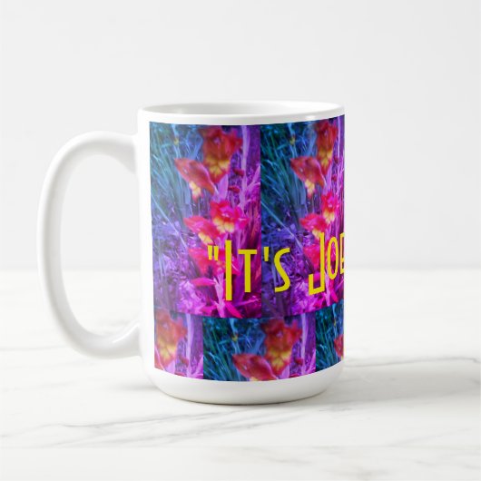 Joe Time Mug (avec filtre à fleurs arc en ciel) (Gauche)