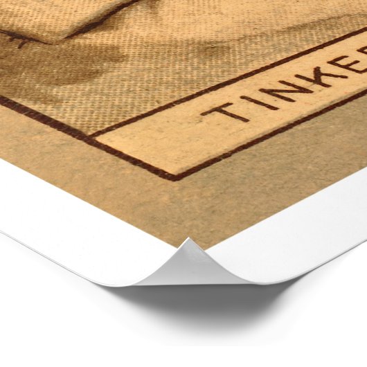 Joe Tinker Cubs Baseball 1912 Poster (Hoek)