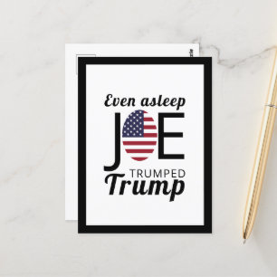 Joe Trumped Trump, Amerikaanse vlag Briefkaart