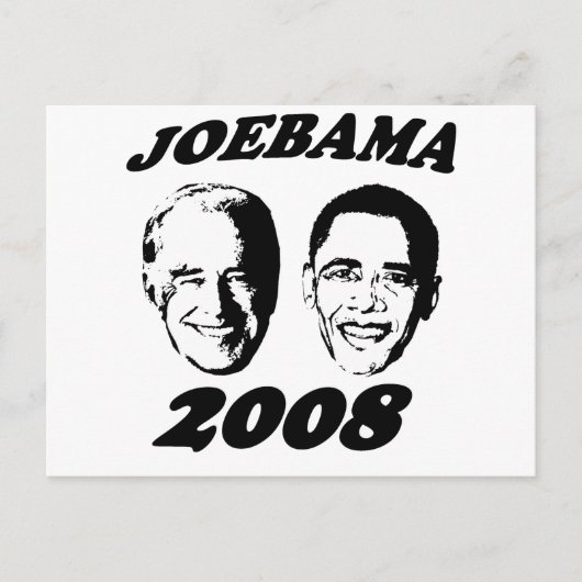 Joebama zwart briefkaart (Voorkant)
