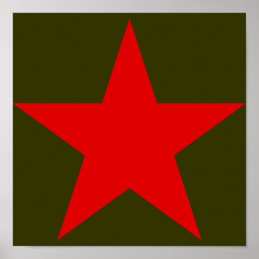 Joegoslavië Red Star Poster (Voorkant)