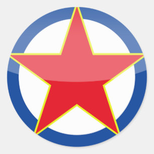 Joegoslavië - retro ronde sticker