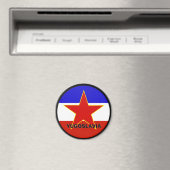 Joegoslavië Roundel-kwaliteitsvlag Magneet (Insitu (Vaatwasser))