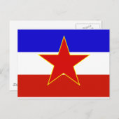 Joegoslavië vlag briefkaart (Voorkant / Achterkant)