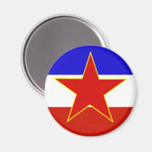 Joegoslavië vlag magneet (Voorkant / Achterkant)