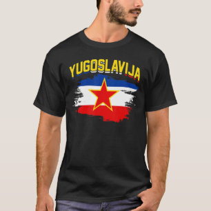 Joegoslavië vlag SFRJ Tito Jugo Servië Kroatië T-shirt
