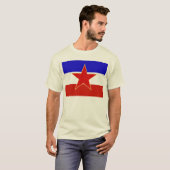 Joegoslavië vlag t-shirt (Voorkant volledig)