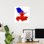 Joegoslavië-vlag - volledige grootte poster (Thuiskantoor)