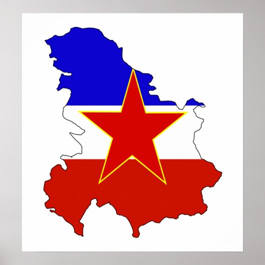 Joegoslavië-vlag - volledige grootte poster (Voorkant)