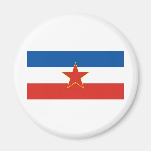 joegoslavische vlag magneet (Voorkant)