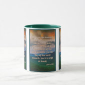 Joel 2:1 KJV Bible Verse Pic Mug Deux Tons (Centre)