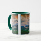 Joel 2:1 KJV Bible Verse Pic Mug Deux Tons (Devant gauche)