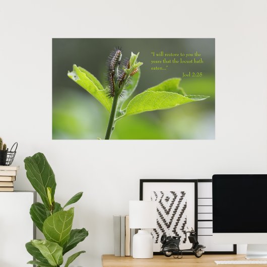 Joel 2:25 Poster des Écritures (Version C) (Bureau à domicile)