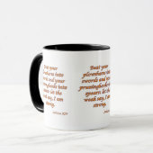 Joël 3:10 KJV Bijbelvers Christelijke Schrift Mok (Voorkant links)