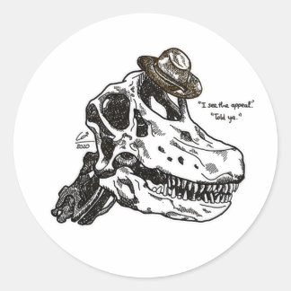 JOEL DINOSAUR | DE LAATSTE VAN ONS DEEL 2 RONDE STICKER