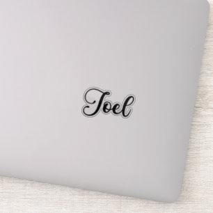 Joel Naam - Handgeschreven kalligrafie Sticker