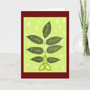 Joelfeest - Terwijl de As groeit Feestdagen Kaart