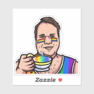 JoeMLyman Rainbow Mok Sticker