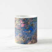 Joe's Abstracte kunst - Blue Rush - Coffee Cups Koffiemok (Center)