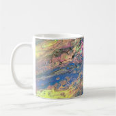 Joe's Abstracte kunst - Blue Rush - Coffee Cups Koffiemok (Links)
