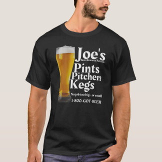 Joe's Bierverwijderingsdienst is grappige bierlief T-shirt
