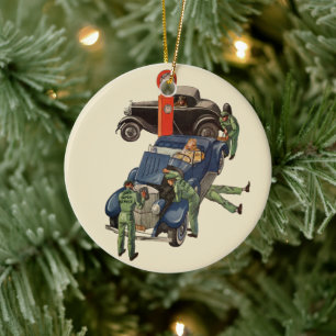 Joe's Full Service Gas Station,  Business Keramisch Ornament