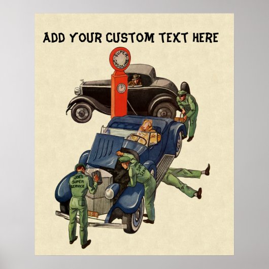 Joe's Full Service Gas Station, Business Poster (Voorkant)