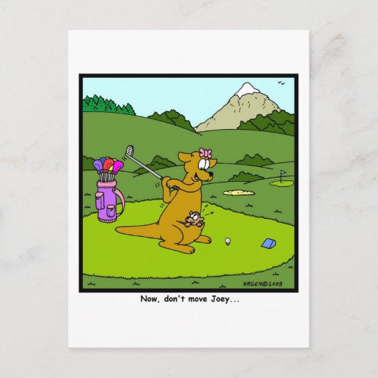 Joey niet verplaatsen briefkaart (Voorkant)