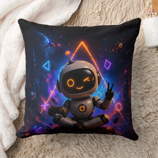Joey pose décontracté coussin de lancer futuriste (Couverture)
