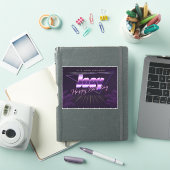 Joey Prénom lila retro Sticker (Couverture iPad)