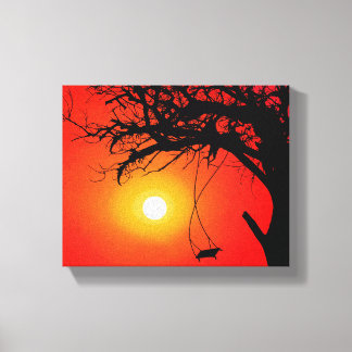 Joey Tree Wrapped Canvas Afdruk