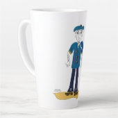 'Joey' - Vivez Votre Sagesse (M) Latte Mug (Angle gauche)