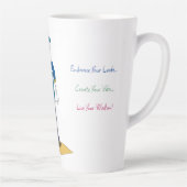 'Joey' - Vivez Votre Sagesse (M) Latte Mug (Droite)