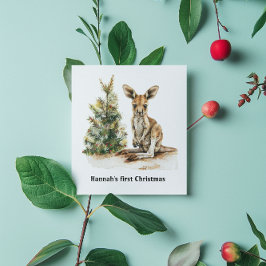 Joey's eerste kerst, gewoonte kaart