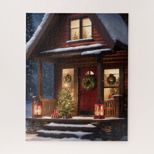 JOG CABINE HIVER NOËL JIGSAW PUZZLE (Vertical)