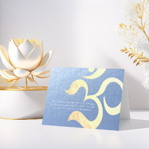 Joga Meditation Instructor Life Coach OM-offertes Kaart