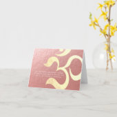 Joga Meditation Instructor Life Coach OM-offertes Kaart (Gele Bloem)