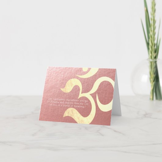 Joga Meditation Instructor Life Coach OM-offertes Kaart (Voorkant)