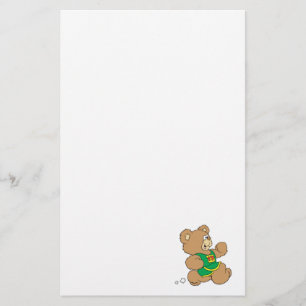 Joggen Lopende Beer Briefpapier