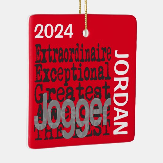 Jogger Extraordinaire CUSTOM Keramisch Ornament (Rechts)