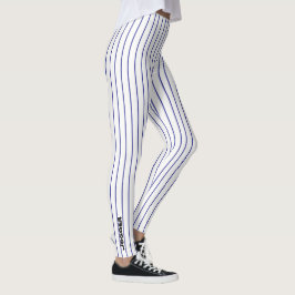 Jogger-Leggings - Black pinstripe Leggings