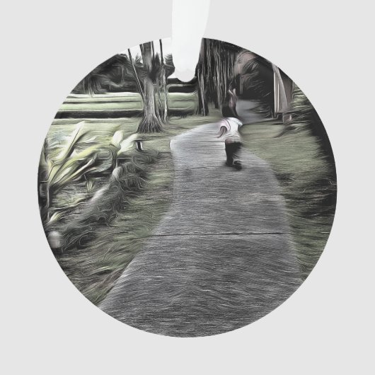 Jogging begint jong ornament (voorkant)