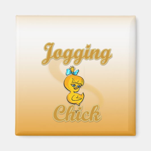 Jogging Chick Magneet (Voorkant)