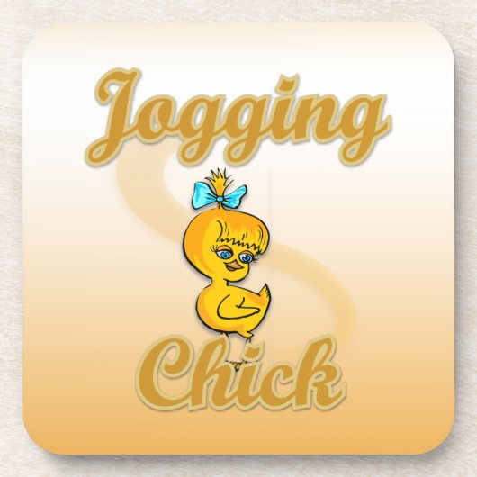 Jogging Chick Onderzetter (Voorkant)
