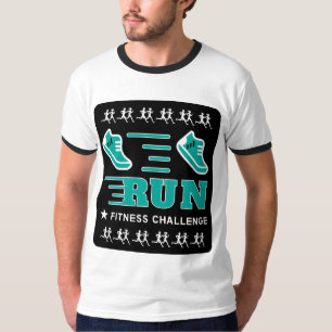 Jogging Get Fit Motivatie Support Mok Bath Towe T-shirt