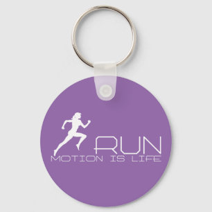 Jogging girl sleutelhanger
