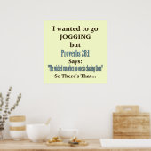 Jogging Humor Poster (Keuken)