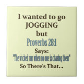 Jogging Humor Tegeltje (Voorkant)
